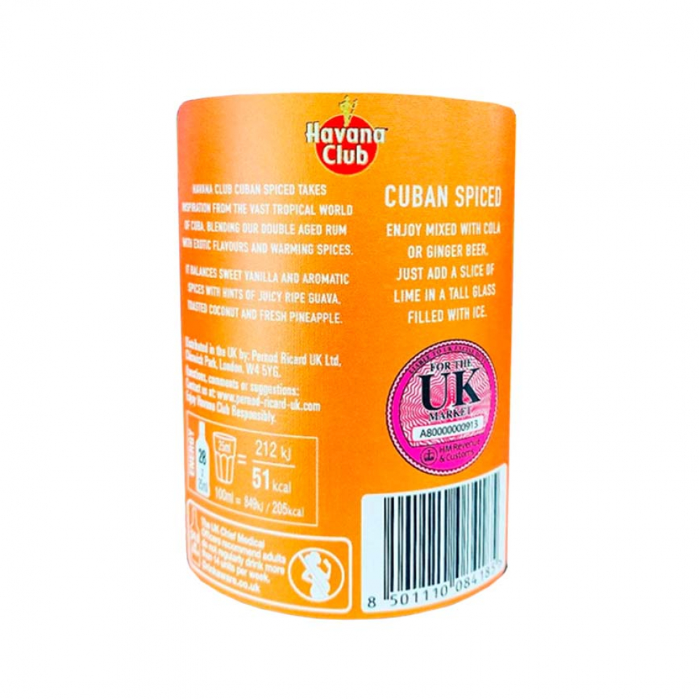 Ron cuban spiced 35 % vol Havana Club (700 ml) - Miniatura 2