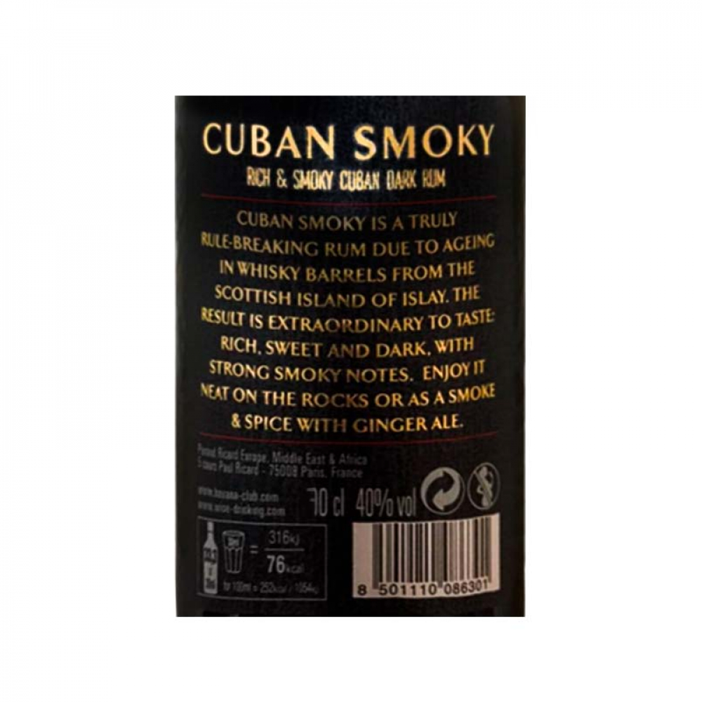 Ron Cuban Smoky 40 % vol Havana Club (700 ml) - Miniatura 3