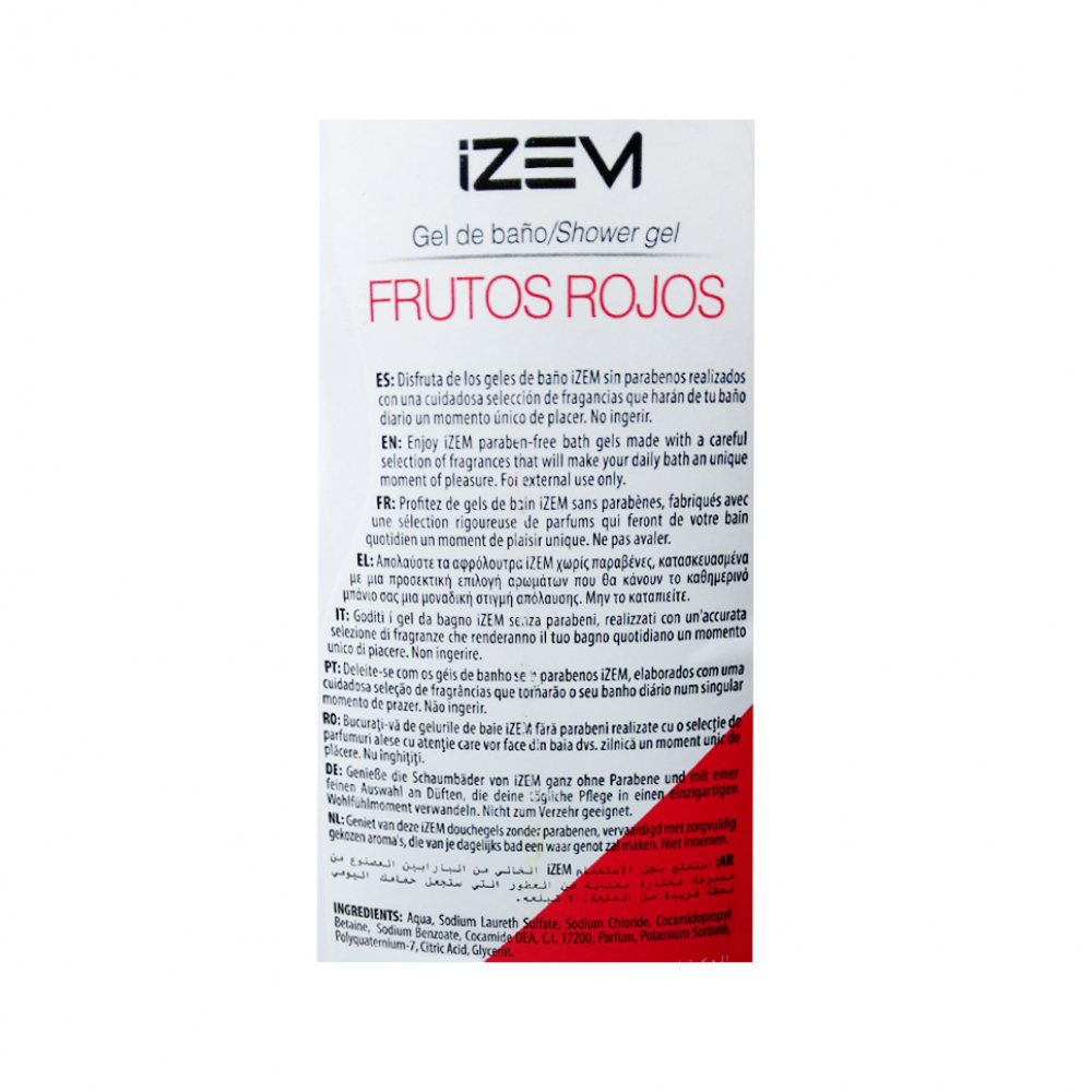 Gel de ducha con aroma a frutos rojos Izem (750 ml) - Miniatura 2