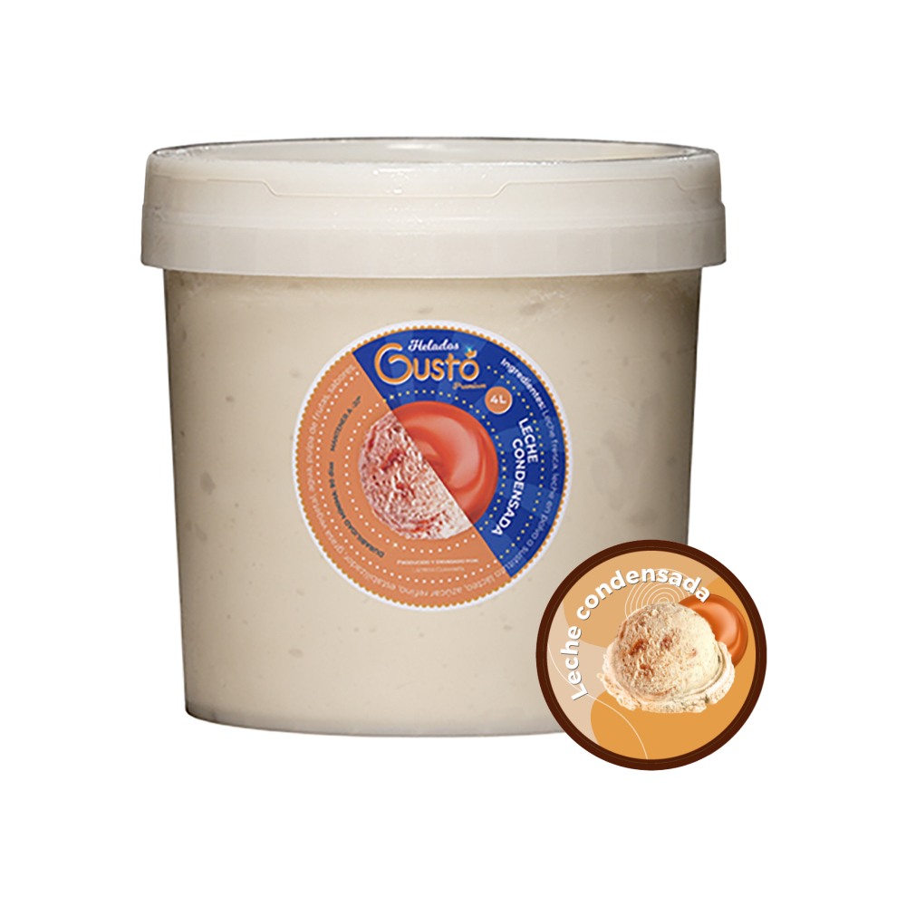 Helado Premium de leche condensada Gustó (4 L) - Miniatura 2