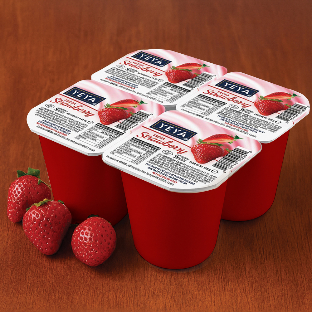 Yogurt pasteurizado sabor fresa + Yogurt pasteurizado sabor macedonia + Yogurt pasteurizado natural - Miniatura 2