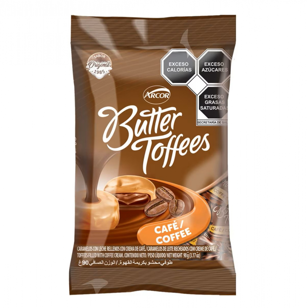 Caramelos con leche rellenos con crema de café Arcor (90 g / 3.1 oz) - Miniatura 3