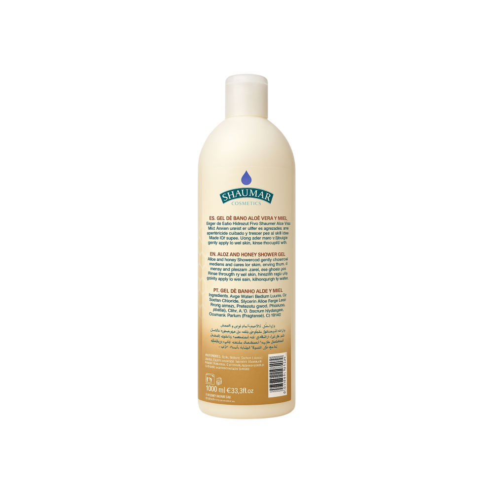 Gel de baño hidronutritivo con aloe vera y miel Shaumar (1000 ml) - Miniatura 2