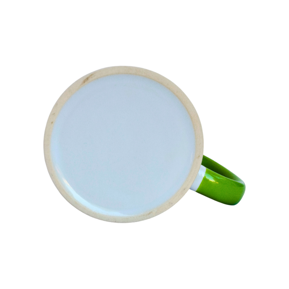Taza de cerámica blanca y verde Torbex - Miniatura 4