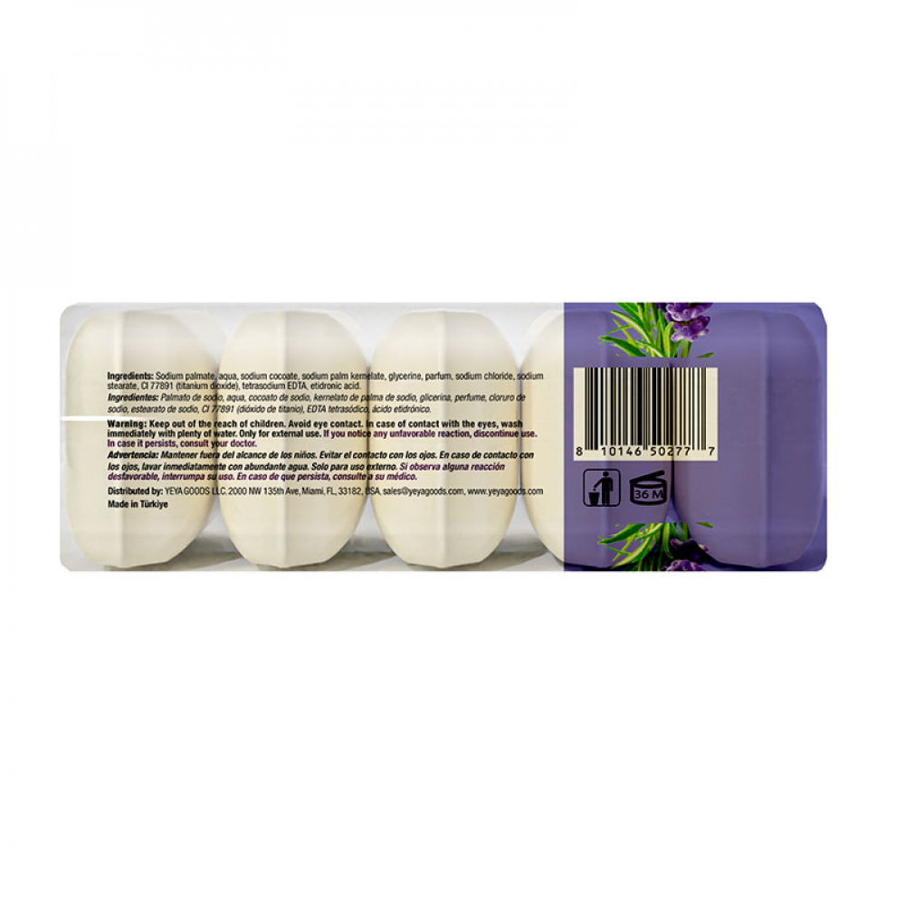 Jabón de tocador de lavanda YEYA (2 x 300 g / 10.58 oz) - Miniatura 3