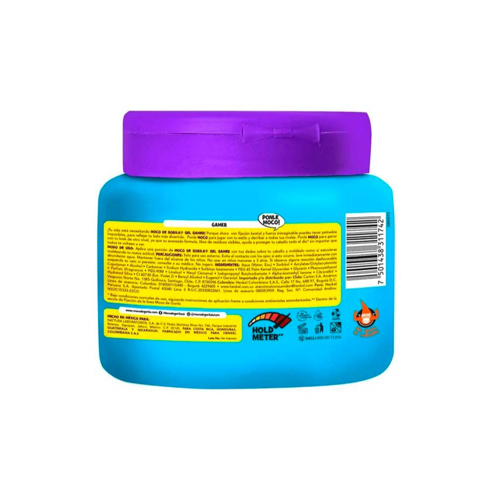 Gel para el cabello gamer fijación bestial Moco de Gorila (270 g / 9.5 oz) - Miniatura 2