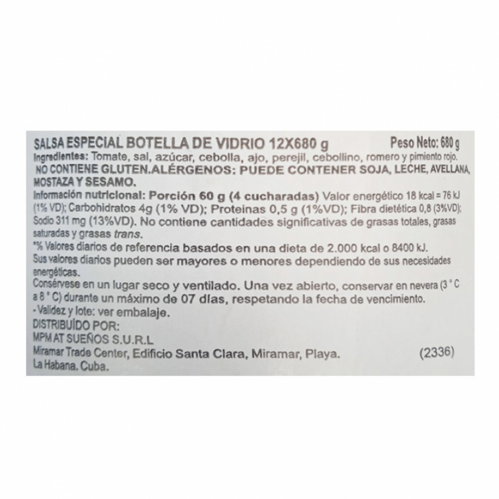 Puré de tomate condimentado Sacciali (680 g / 1.49 lb) - Miniatura 2