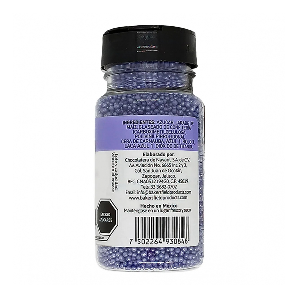 Perlas moradas para decorar postres Bakersfield (99 g / 3.5 oz) - Miniatura 2