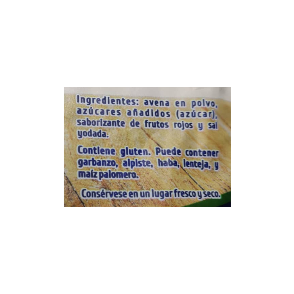 Avena en polvo sabor frutos rojos Bueno (400 g / 14.1 oz) - Miniatura 2