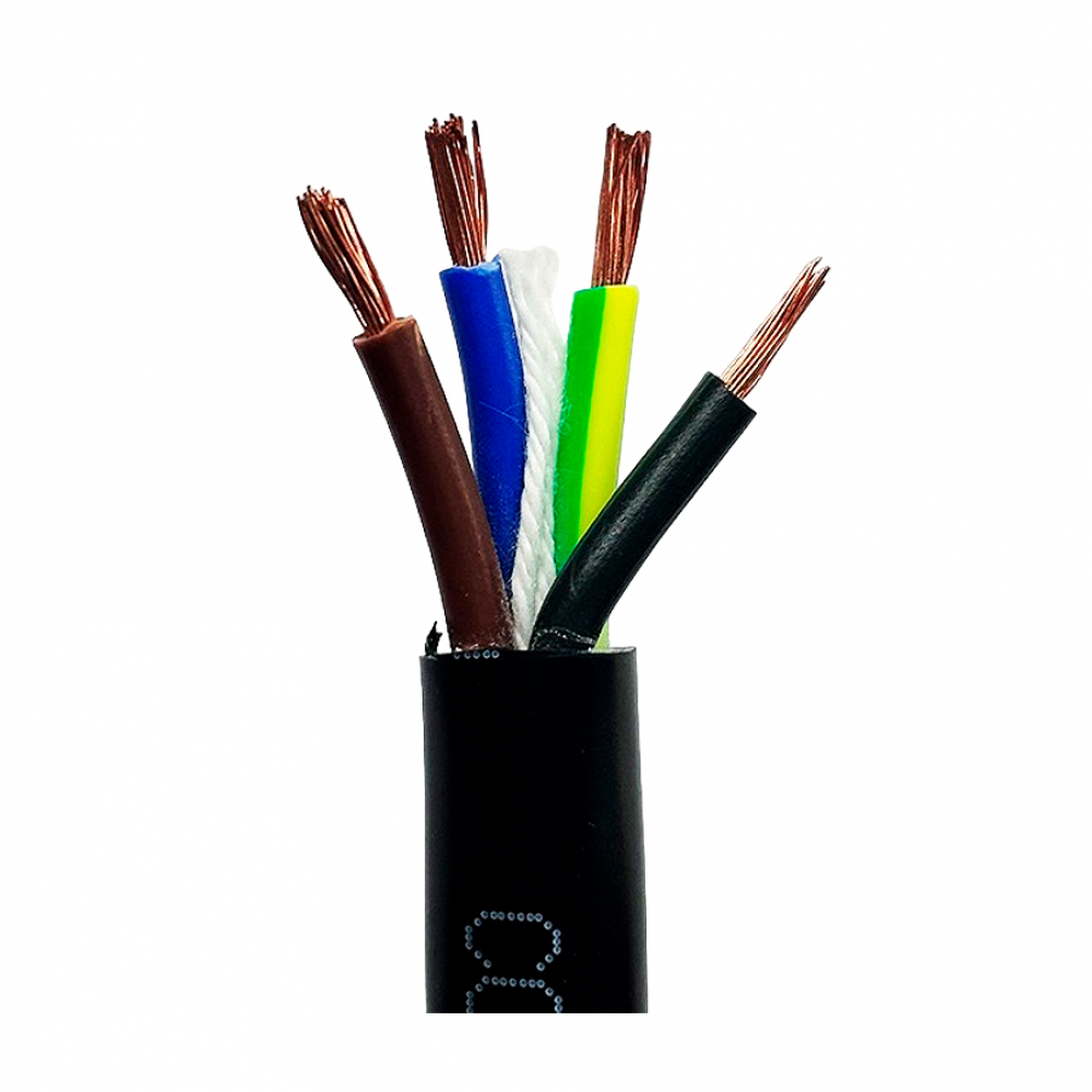 Cable negro 300/500 V sección 10 mm2 de 4 vías (100 m) - Miniatura 2