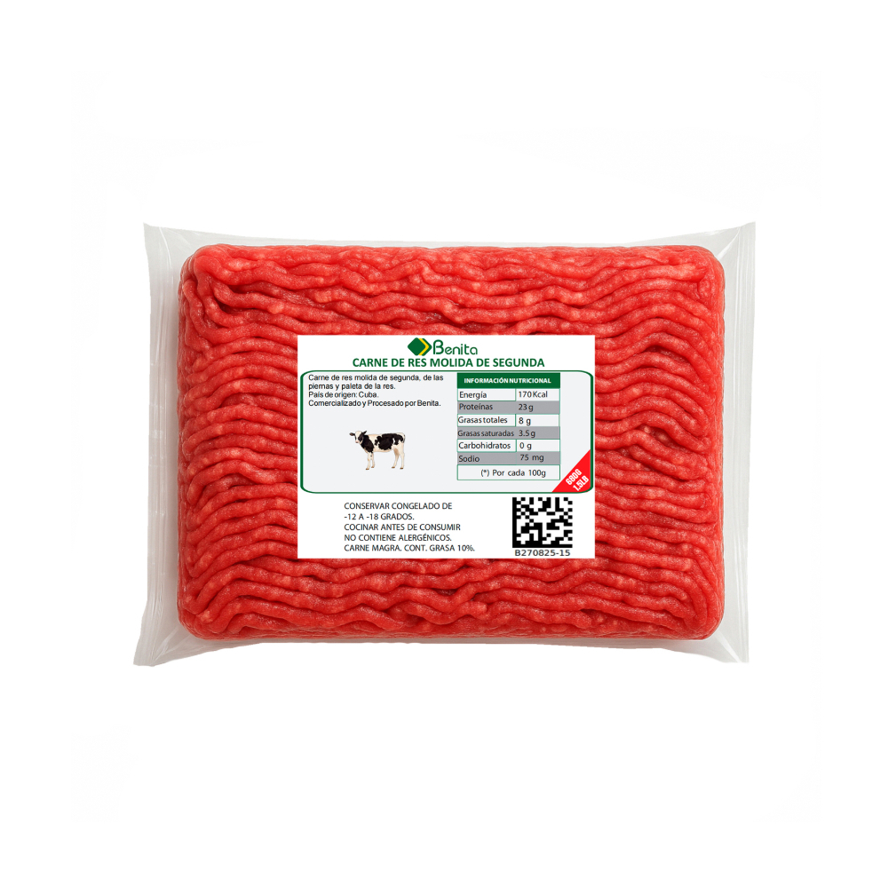 Carne de res molida de segunda Benita (680 g / 1.5 lb) - Miniatura 2