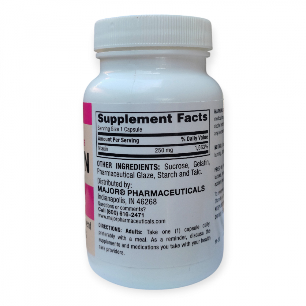 Niacina 250 mg Major (100 cápsulas) - Miniatura 4