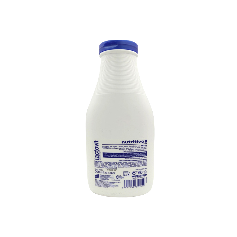 Gel de baño nutritivo de leche Lactovit (600 ml) - Miniatura 2