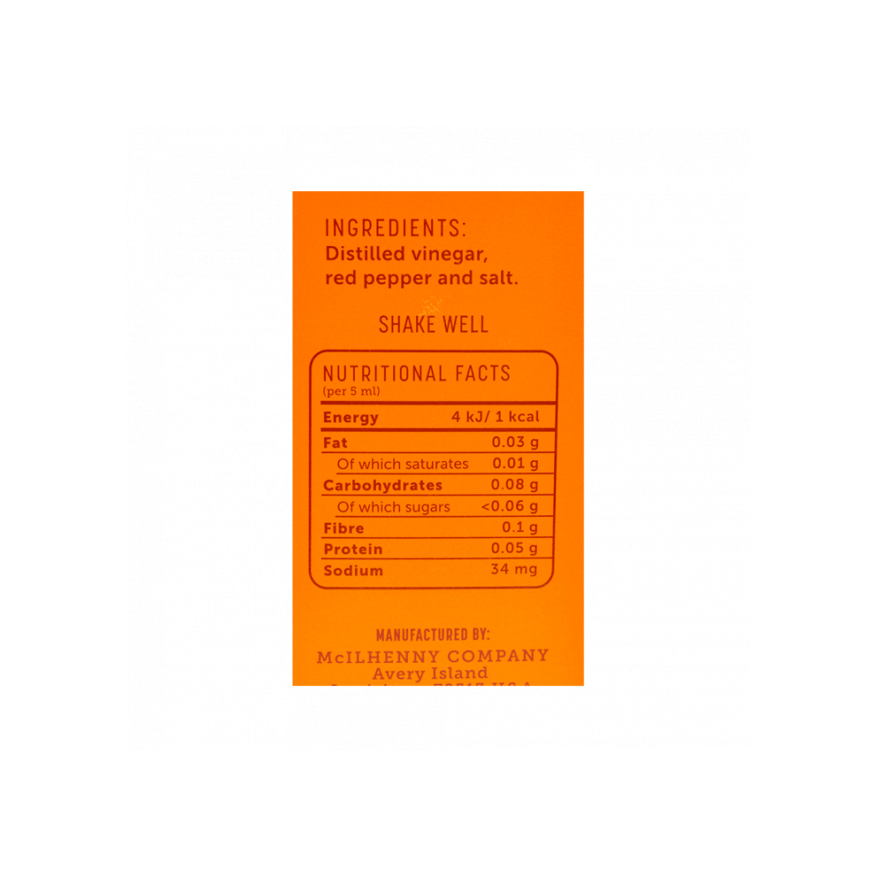 Salsa de pimientos rojos Tabasco (350 ml / 11.8 fl oz) - Miniatura 3