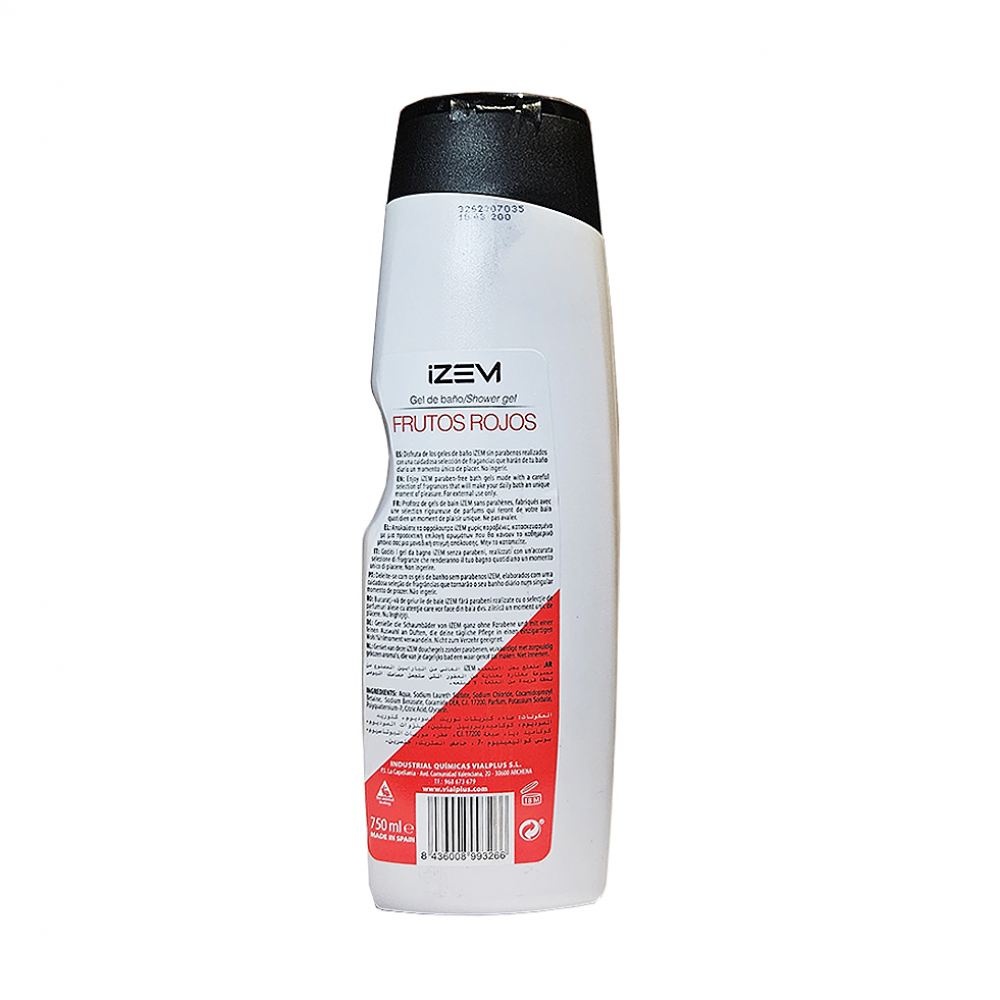 Gel de ducha con aroma a frutos rojos Izem (750 ml) - Miniatura 3