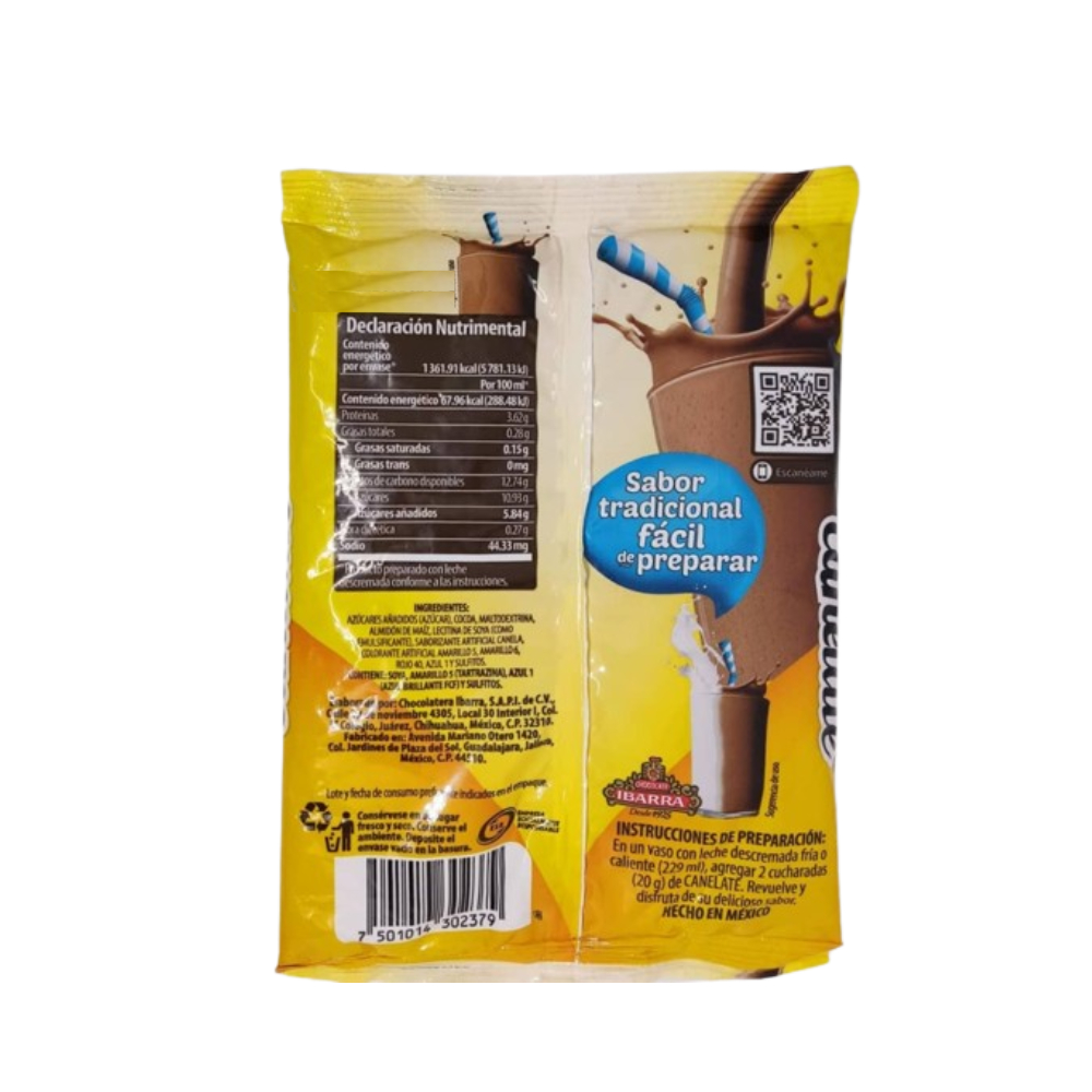 Polvo instantáneo para preparar bebida sabor chocolate y canela Canelate (167 g / 5.9 oz) - Miniatura 2