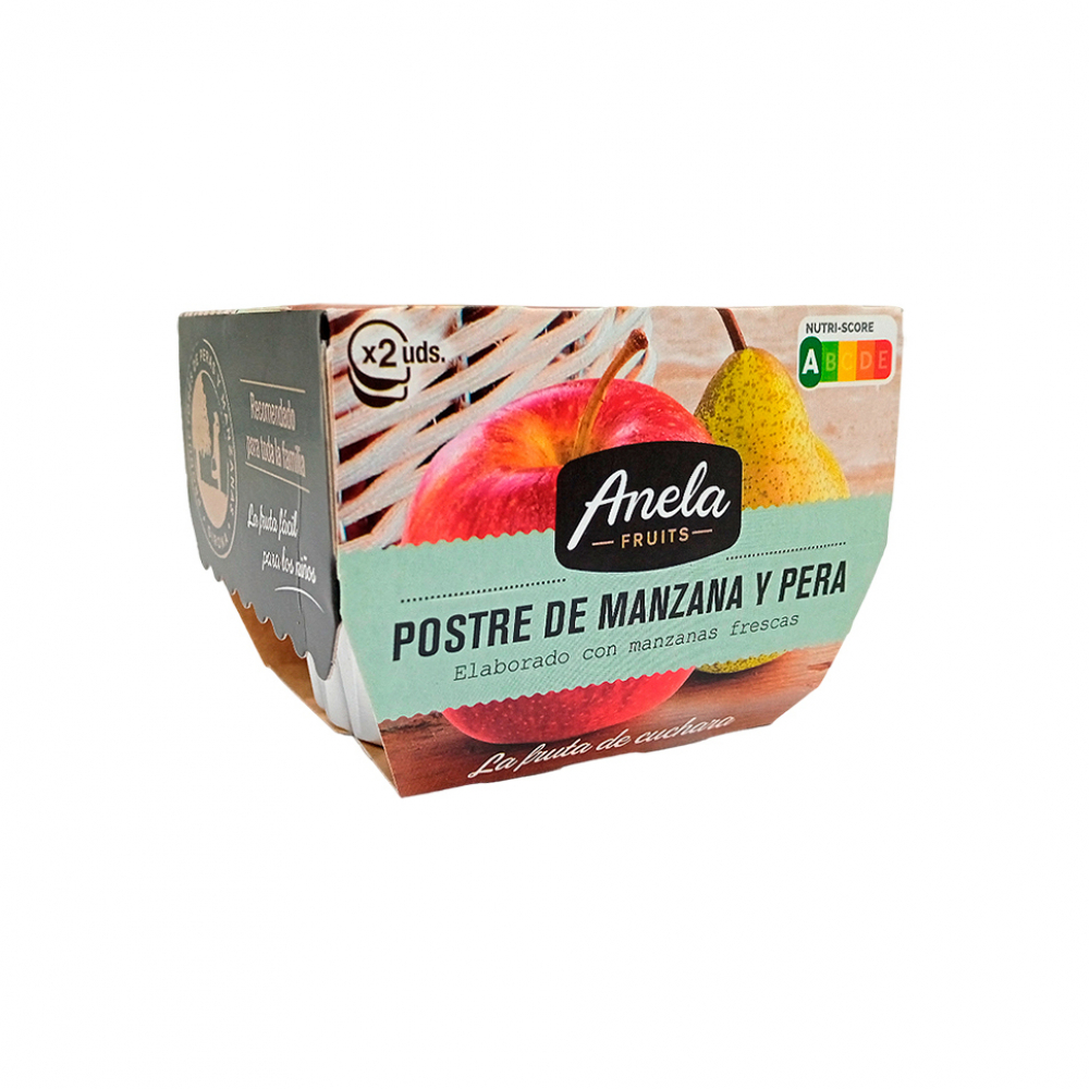 Api Manaza Postre - compota - de manzana y pera Anela Fruits (200 g / 7.05 oz ...