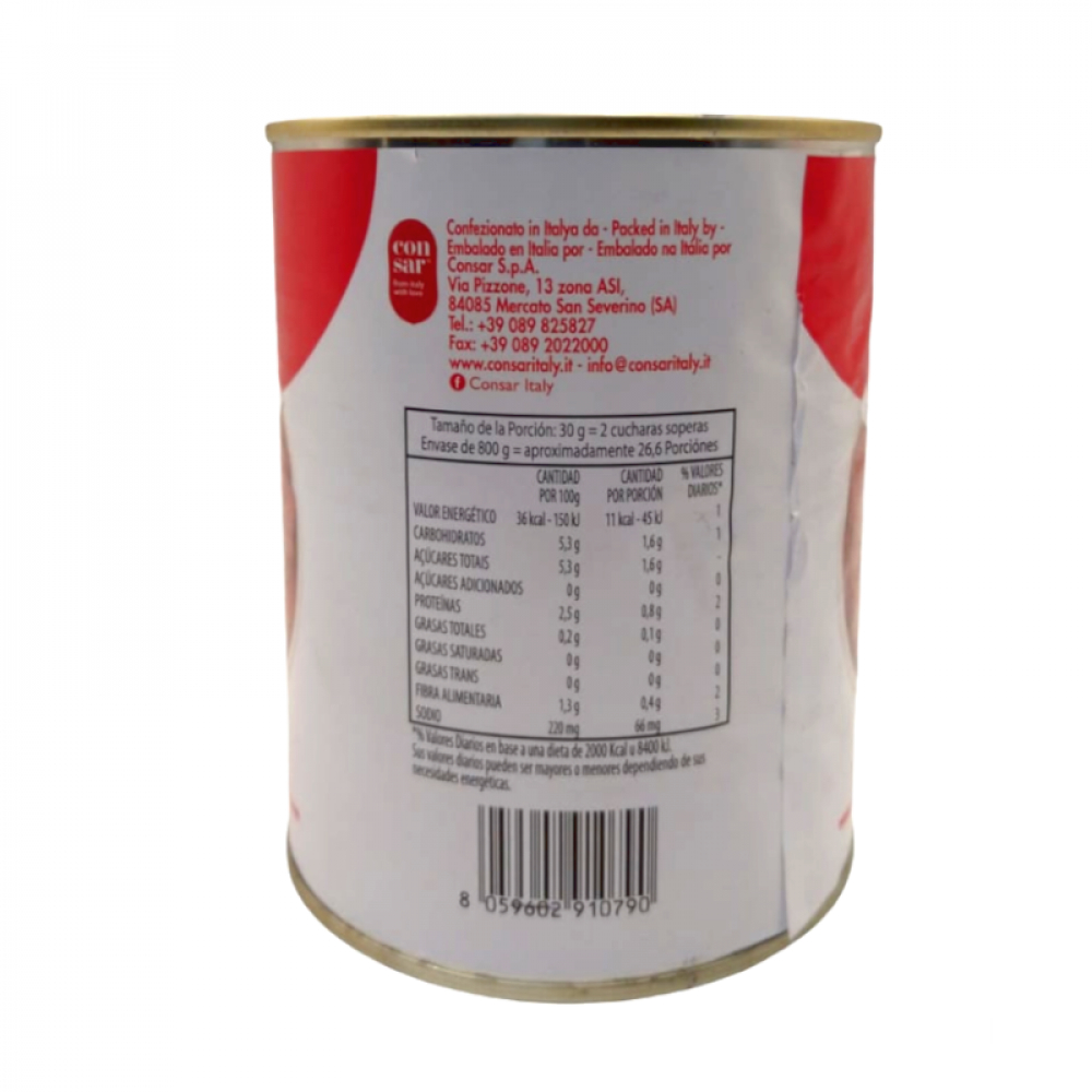 Puré de tomate Sara (800 g / 1.76 lb) - Miniatura 2