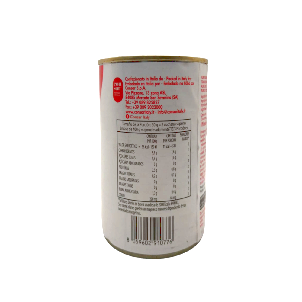 Puré de tomate Sara (400 g / 14.1 oz) - Miniatura 2