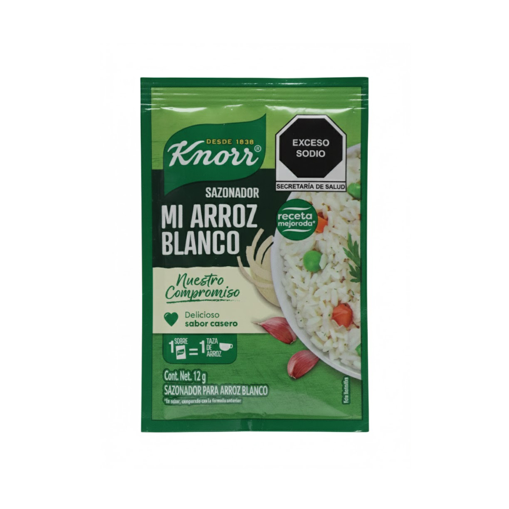 Sazonador para arroz blanco Knorr (12 g / 0.42 oz) - Miniatura 3