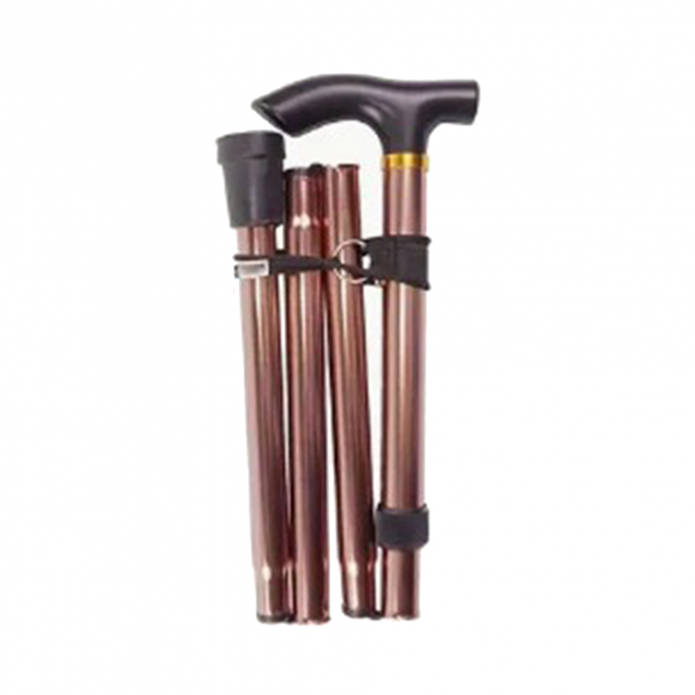 Bastón ligero plegable. Color carmelita. - Miniatura 2