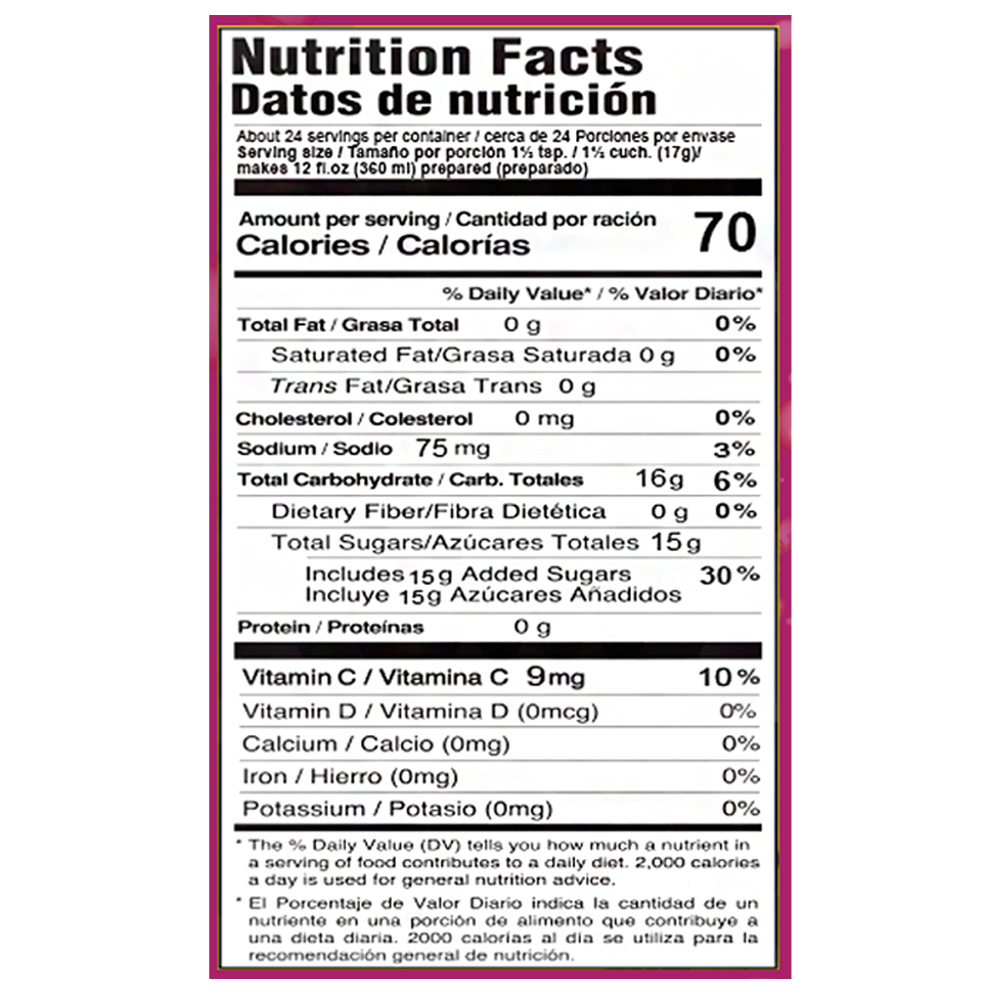 Refresco instantáneo sabor tropical YEYA (400 g / 14.1 oz) - Miniatura 4