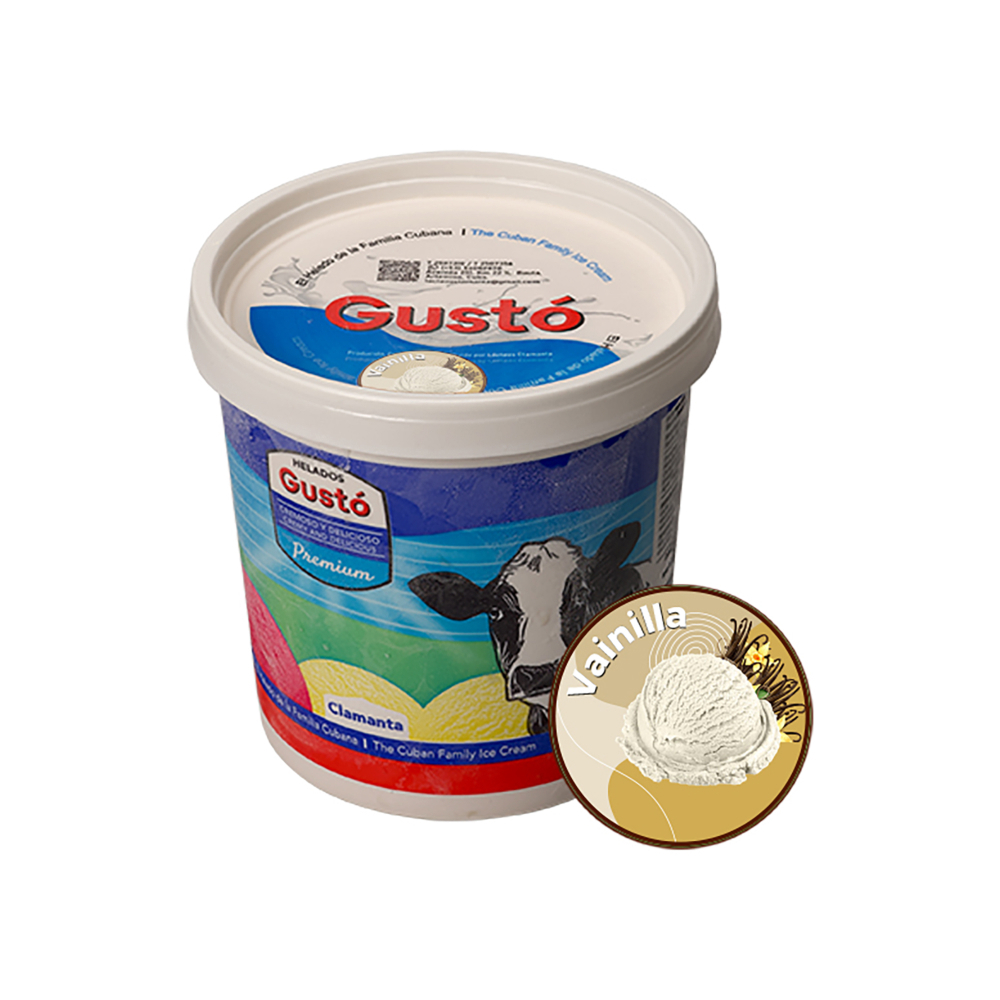 Helado Premium de vainilla Gustó (1 L) - Miniatura 2