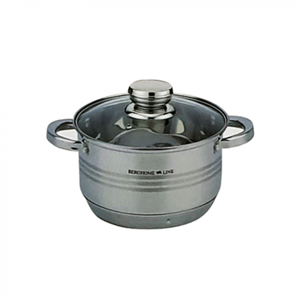 Juego de 6 ollas - caldero - con tapa Berghome Line - Miniatura 2