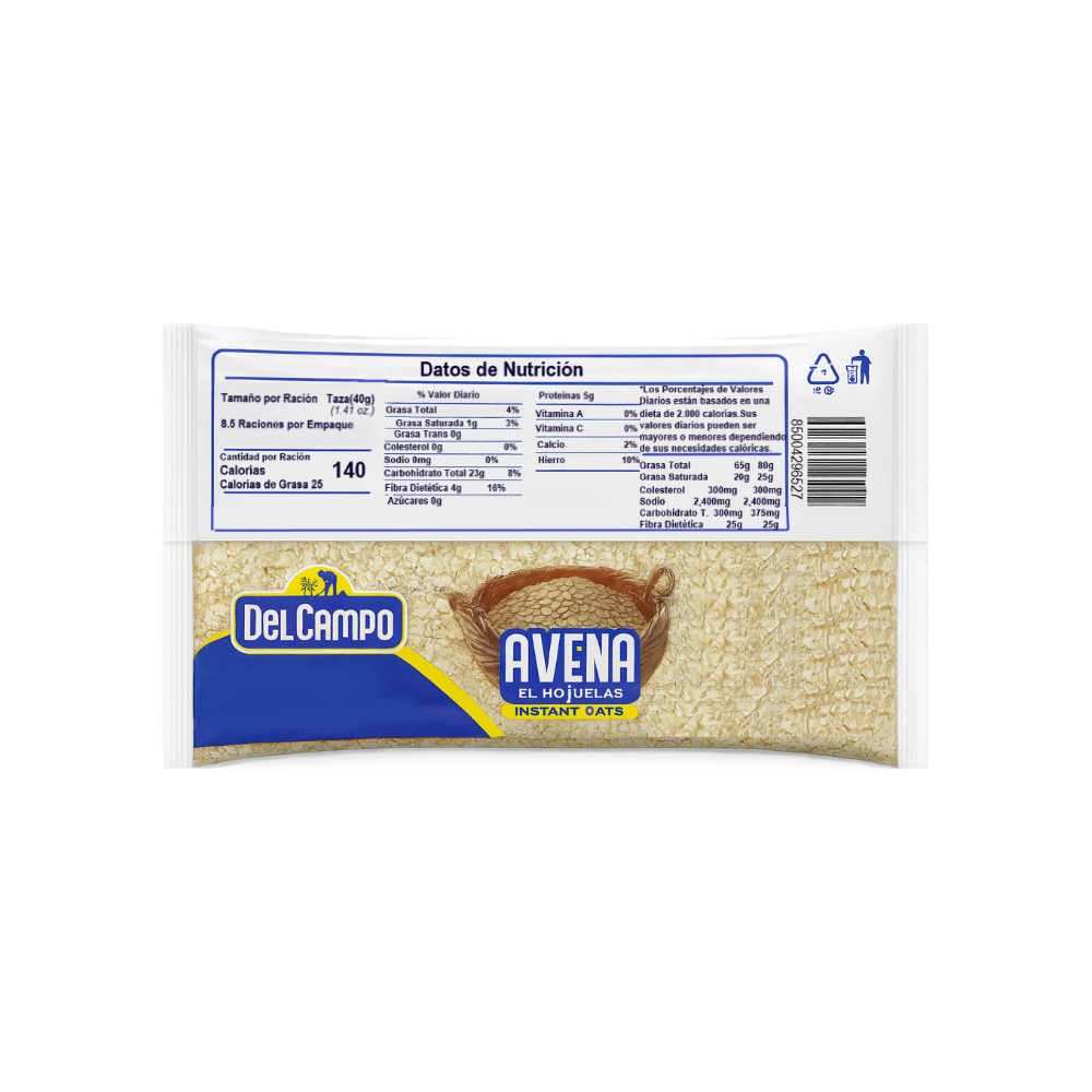 Avena en hojuelas Del Campo (453.6 g / 1 lb) - Miniatura 2