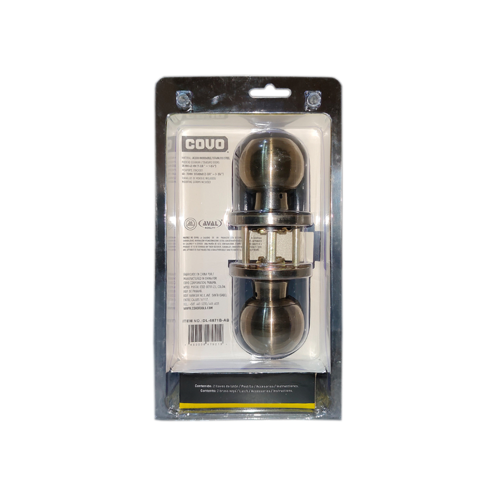 Cerradura pomo tubular - picaporte - Covo - Miniatura 2