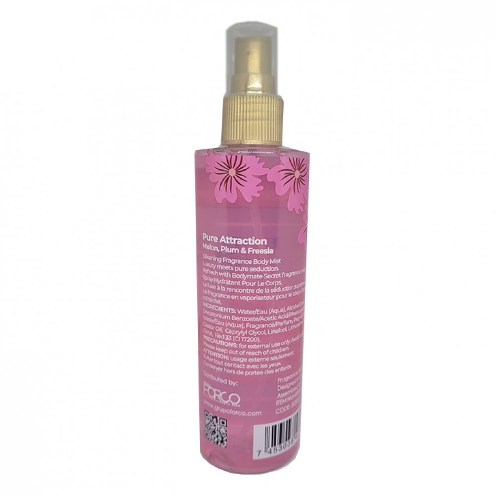 Colonia corporal - perfume spray - para mujer, fragancia combinada de fresia melón y ciruela Bodymate (250 ml / 8.4 fl oz) - Miniatura 3