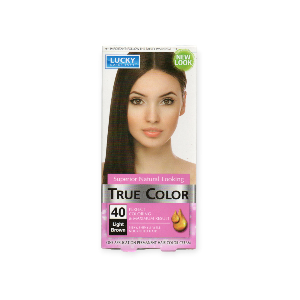 Tinte de cabello para mujer color castaño claro #40 Lucky Super Soft (40 ml / 1.36 fl. oz) - Imagen 1