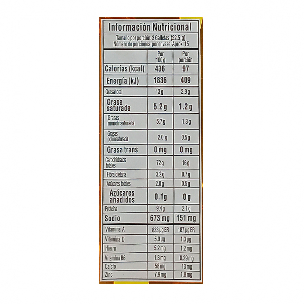 Galletas saladas sabor queso y mantequilla Saltín Noel (338 g / 11.92 oz) - Miniatura 2