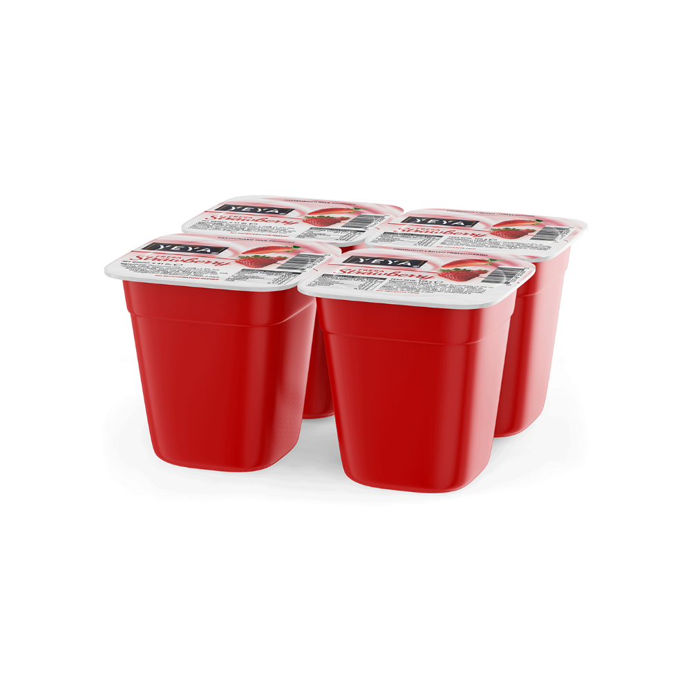 Yogurt pasteurizado sabor a fresa YEYA (24 x 125 g / 4.41 oz) - Miniatura 2