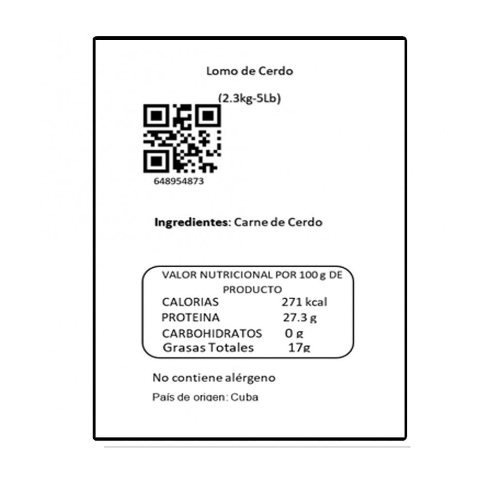 Lomo de cerdo sin piel y sin hueso Y&D Ricos (2.27 kg / 5.0 lb) - Miniatura 3