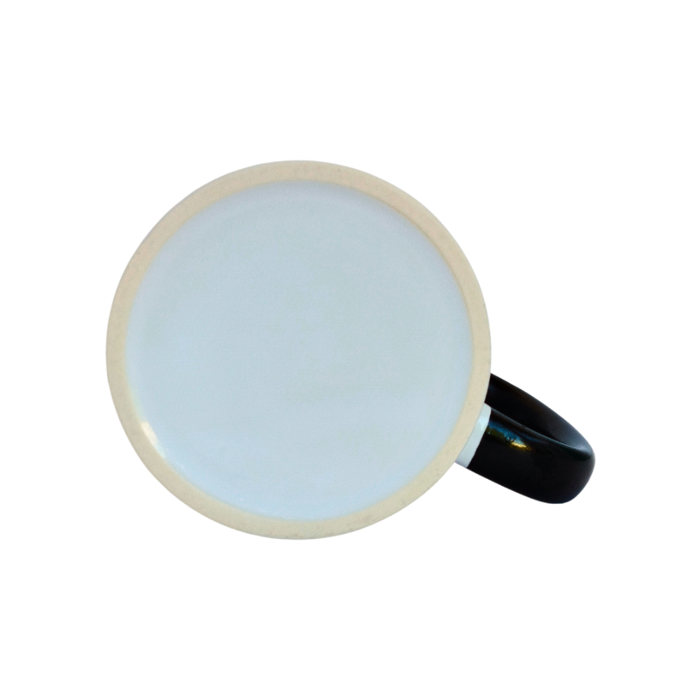Taza de cerámica blanca con el interior y el asa en color negra Torbex - Miniatura 3