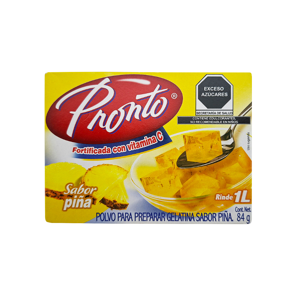 Polvo para preparar gelatina sabor a piña Pronto (84 g / 2.96 oz) - Miniatura 3