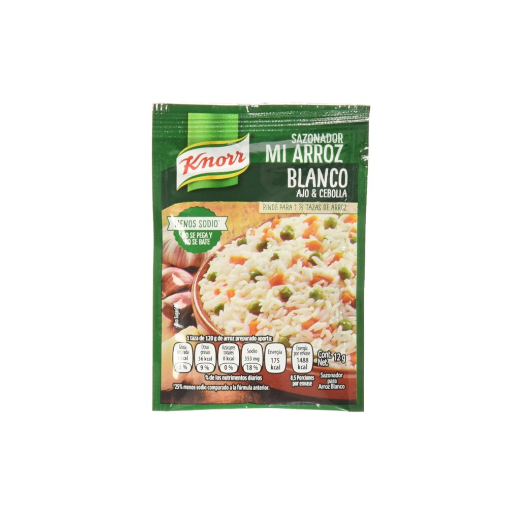 Sazonador para arroz blanco Knorr (12 g / 0.42 oz) - Miniatura 2