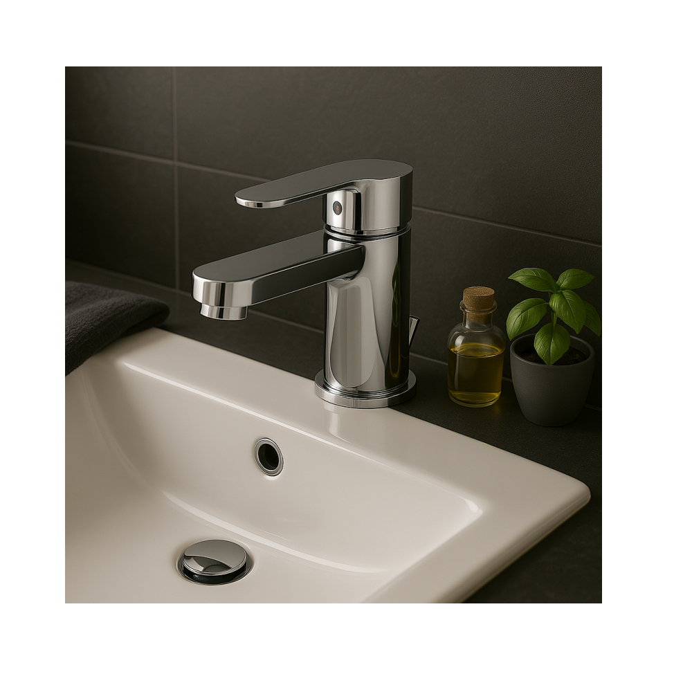 Grifo mezclador para lavabo con desagüe automático Gala Teza G3852100 - Miniatura 4