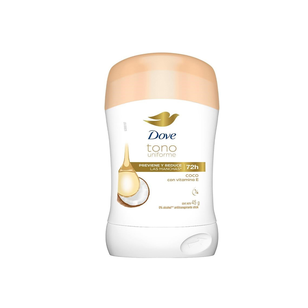 Desodorante antitranspirante en barra Tono Uniforme Coco Dove (45 g / 1.59 oz) - Miniatura 2