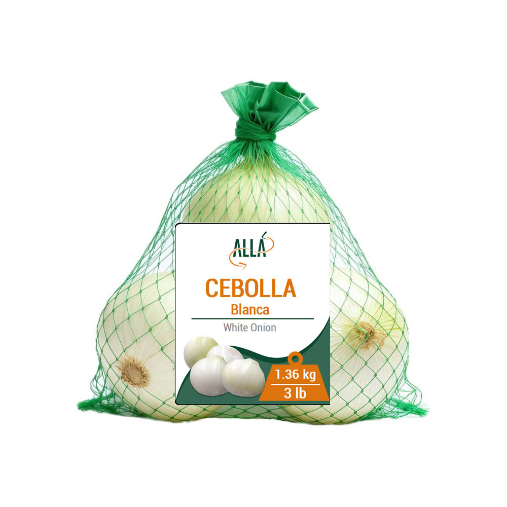 Cebolla blanca ALLÁ (1.36 kg / 3 lb) - Miniatura 2