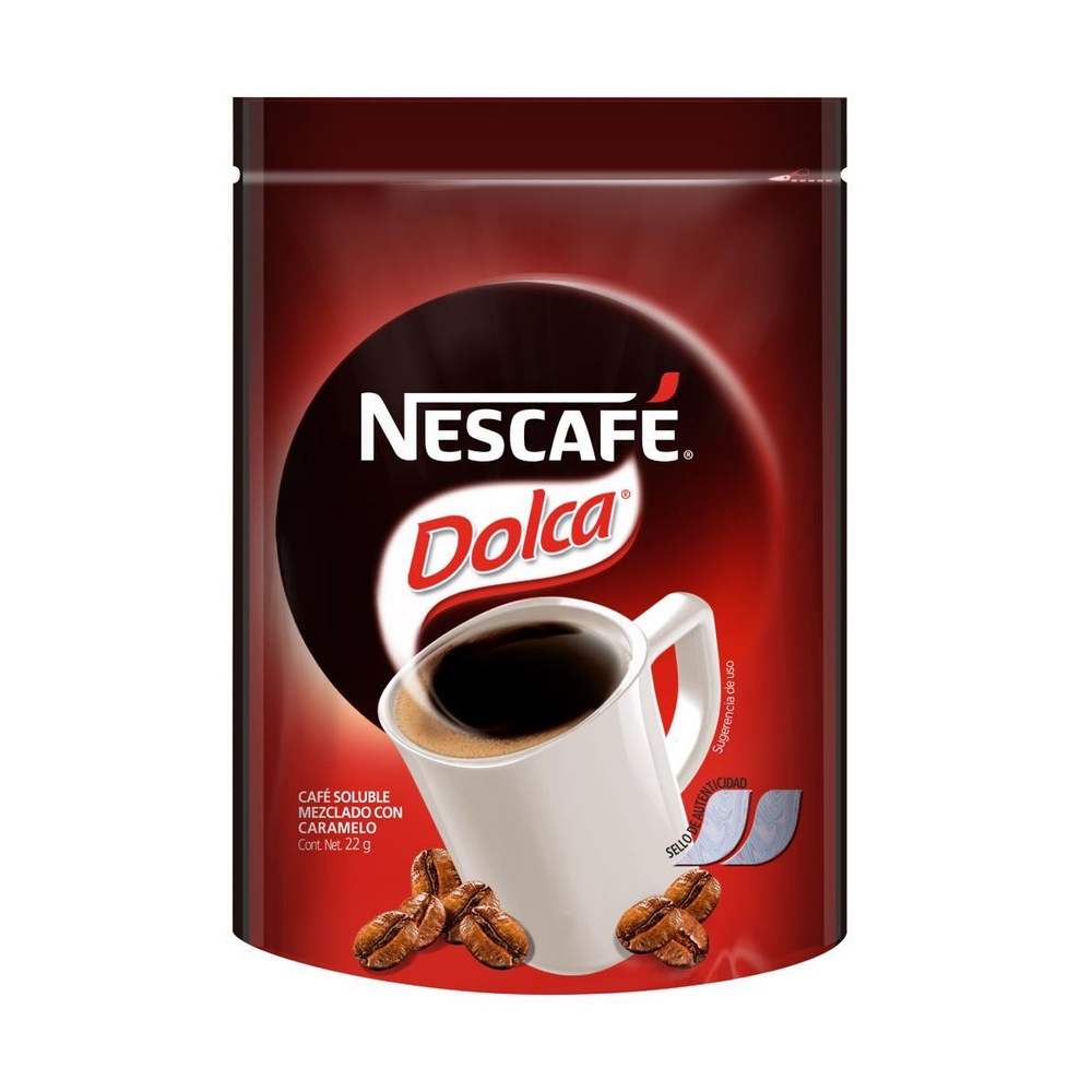 Café soluble mezclado con caramelo Dolca Nescafé (22 g) - Miniatura 3