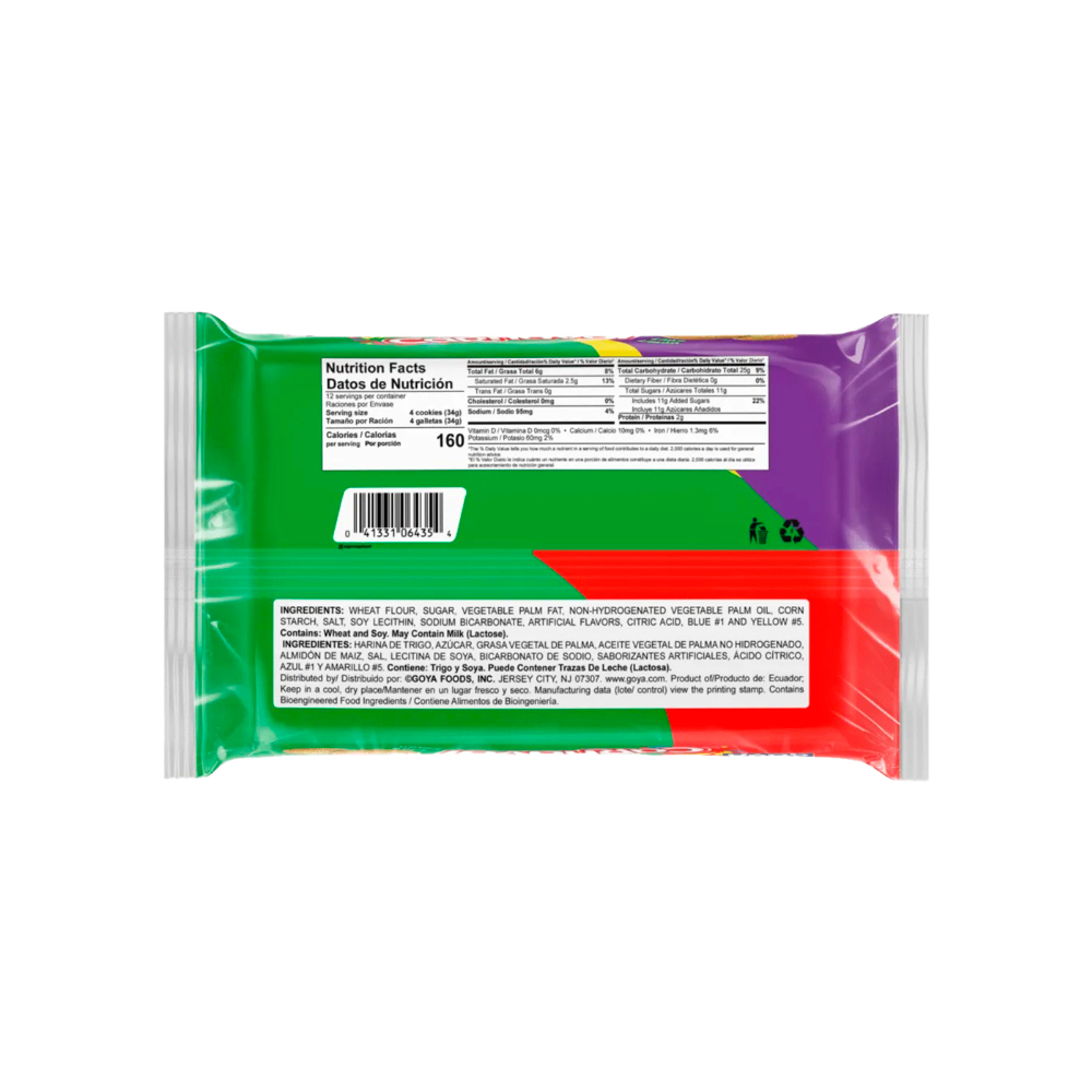 Galletas rellenas con crema sabor a limón Carnaval Goya (403 g / 14.2 oz) - Miniatura 2