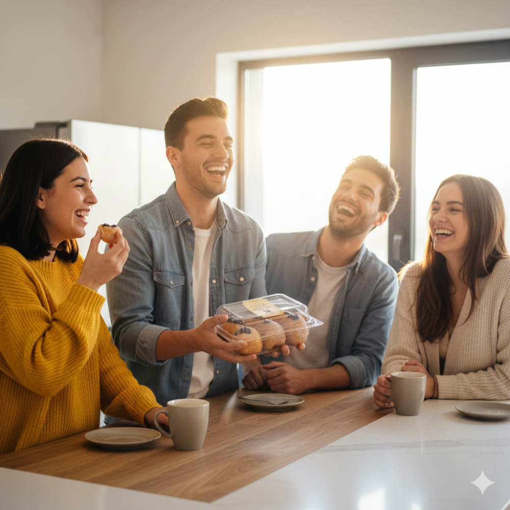 Mini donas rellenas Sweet Love (6 x 80 g) - Miniatura 4