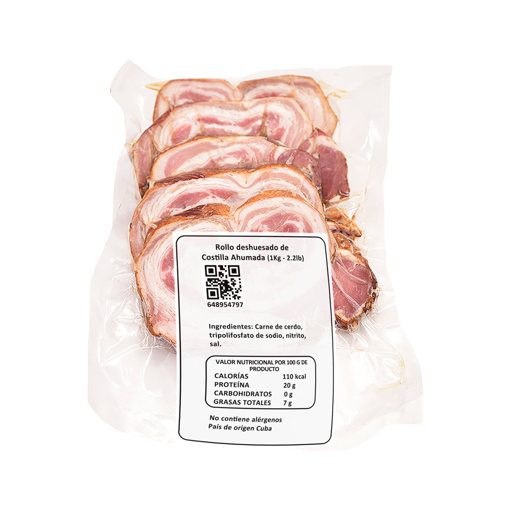 Rollo deshuesado de costilla ahumada Y&D Ricos (1 kg / 2.2 lb) - Miniatura 2