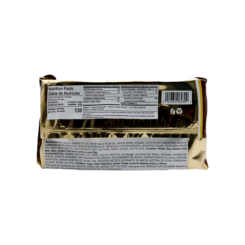 Galletas de trigo integral Saltines Goya (254 g / 8.96 oz) - Miniatura 2