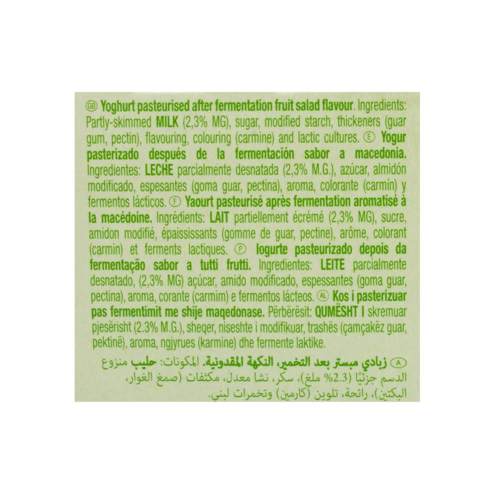 Yogur de macedonia Feiraco Yogu+ (125 g / 4.41 oz) - Miniatura 3