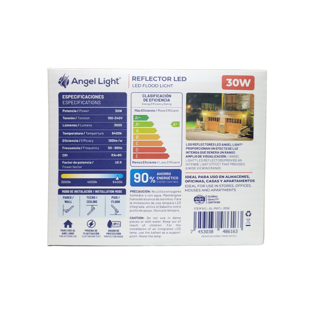 Lámpara reflector LED para exterior de 30 W Angel Light - Miniatura 4