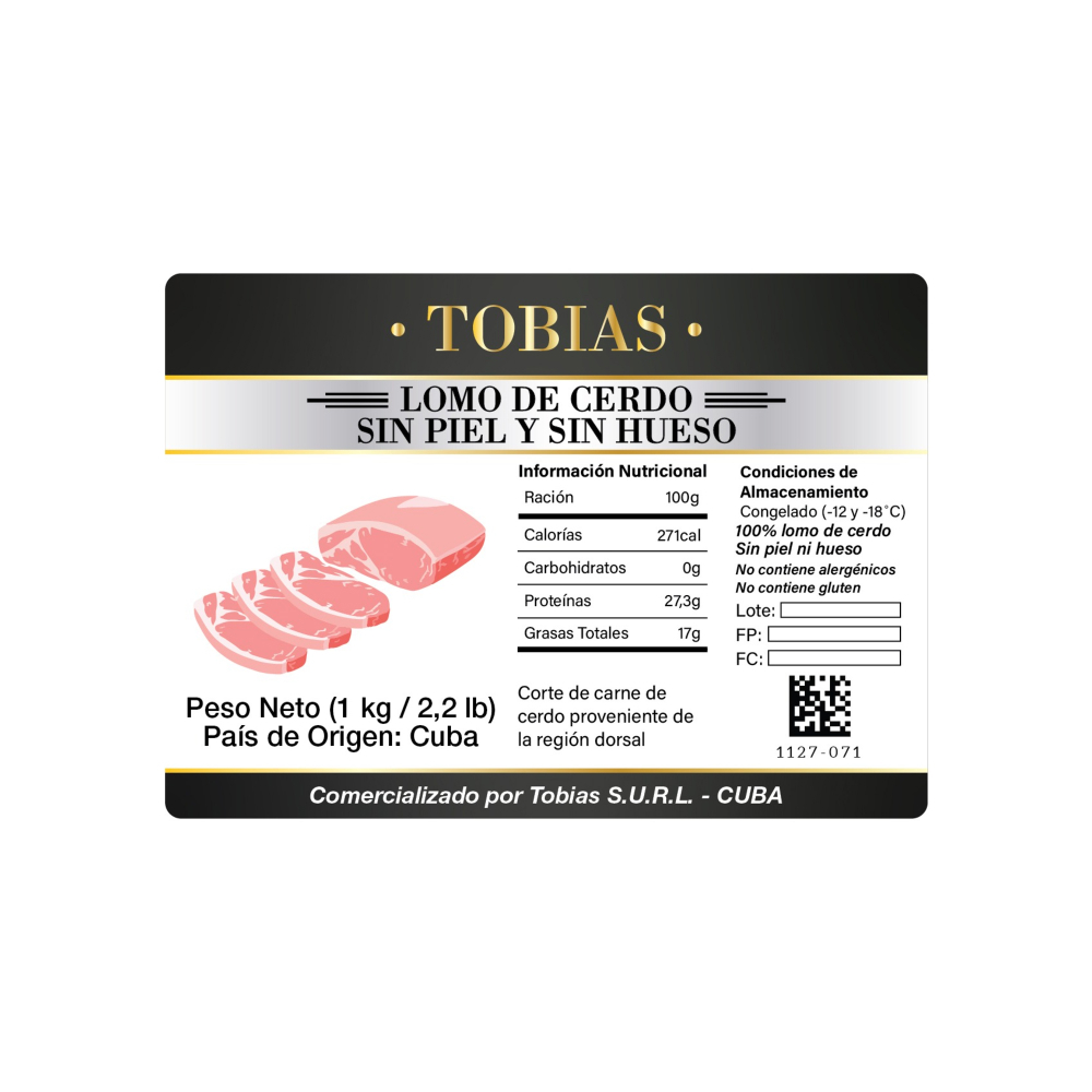 Lomo de cerdo sin piel y sin hueso Tobías (1 kg / 2.2 lb) - Miniatura 4
