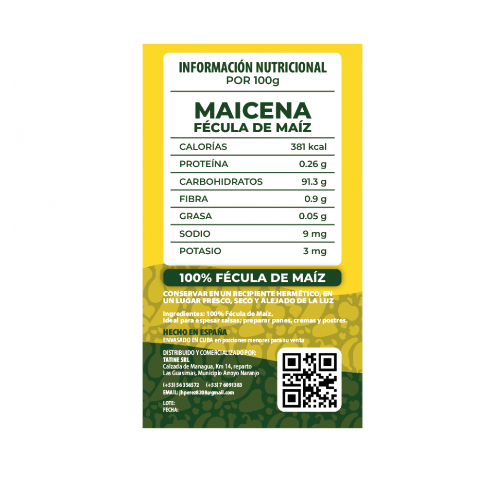 Maicena Campo Vivo (500 g / 1.1 lb) - Miniatura 3